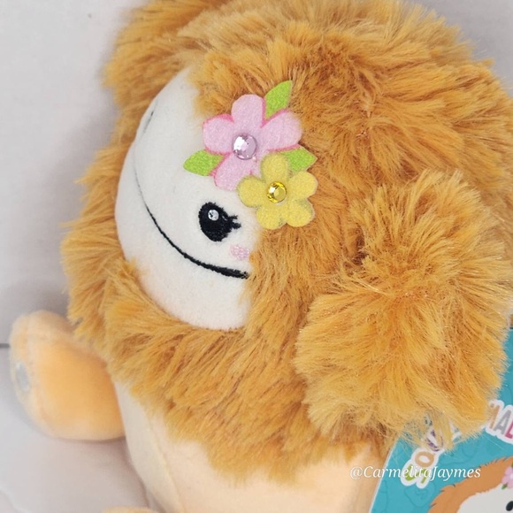 SHASTA 🐾 Orange BigFoot w Flowers 5 in Original Squishmallow ☆》NWT《☆ - Picture 5 of 9